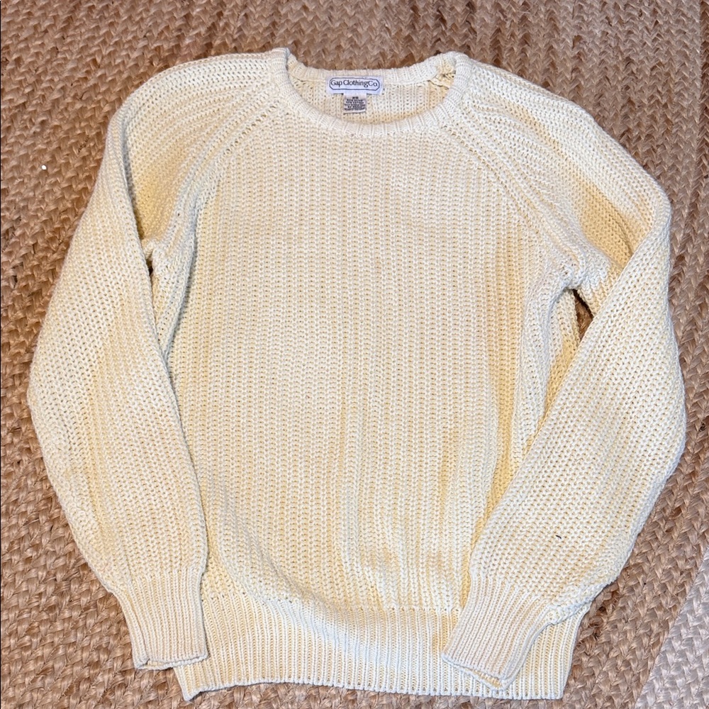 Vintage GAP Cream Crewneck Sweater
